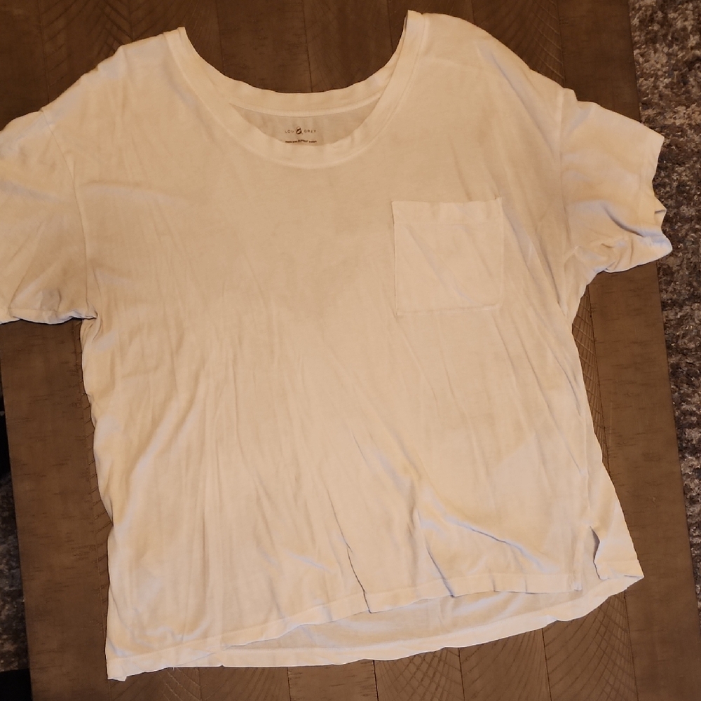 Lou & Grey White Short Sleeve Tee